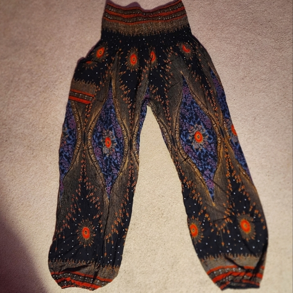 Bohemian Patterned Women's Pants, Made In Thailand